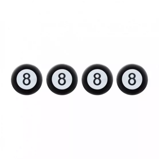 8-ball-tire-valve-caps-4-pack "8" Ball Tire Valve Caps (4-Pack)