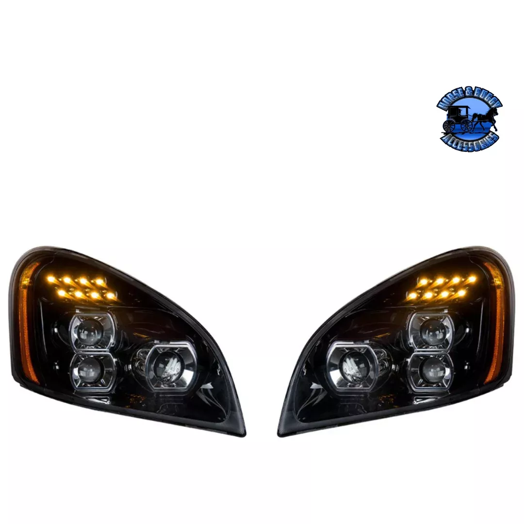 blackout-led-headlight-set-2008-2017-freightliner-cascadia-pair-35788 "Blackout" LED Headlight Set For 2008-2017 Freightliner Cascadia (Pair) #35788