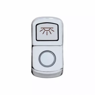 "Cab Light" Chrome Rocker Switch Cover - Plain