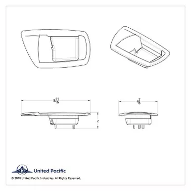 Chrome Door Handle Trims for 2006+ Kenworth - Durable Pair