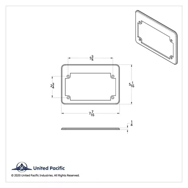 u-s-air-force-motorcycle-license-plate-frame "U.S. Air Force" Motorcycle License Plate Frame